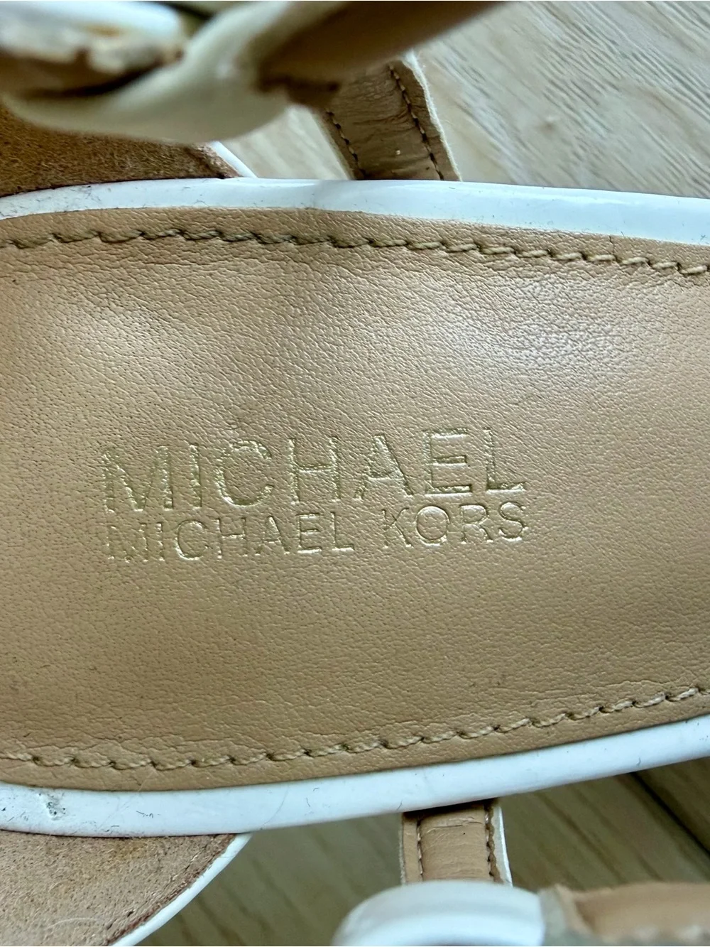 Michael Kors Women's White Ankle-Strap Heels